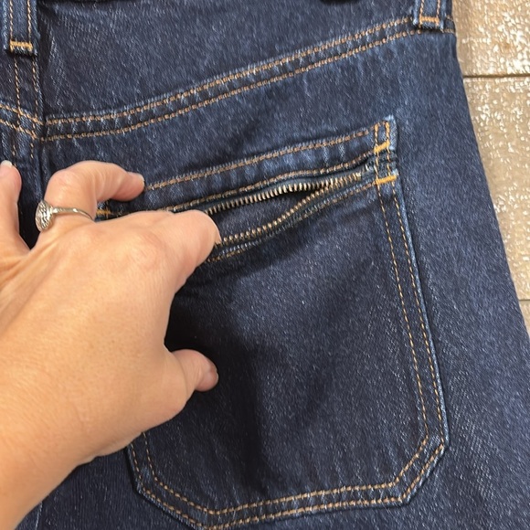 Banana Republic high rise wide leg dark wash jean size 27p - Picture 4 of 9